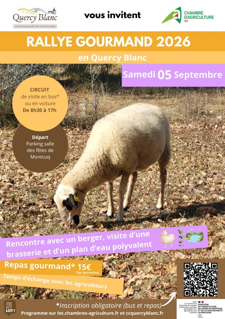 Quercy Blanc : le Rallye Gourmand revient le 5 septembre 2026 pour une journée au cœur des fermes